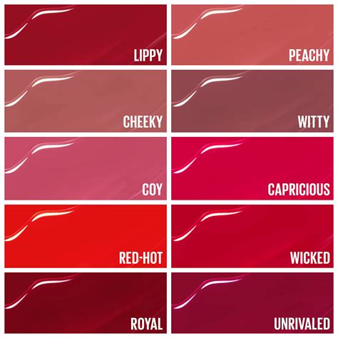 vinyl lipstick colors.